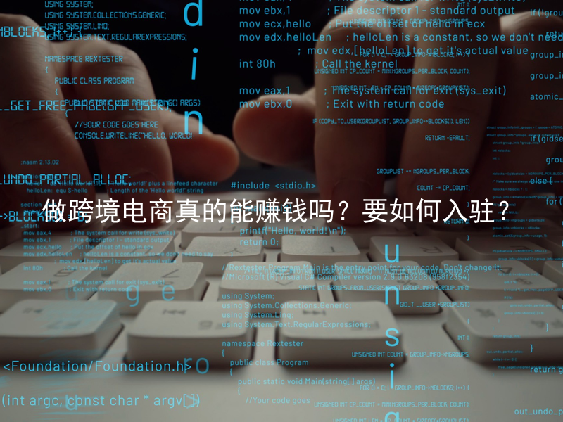 做跨境电商真的能赚钱吗？要如何入驻？