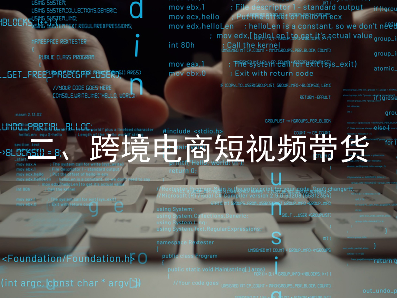 二、跨境电商短视频带货