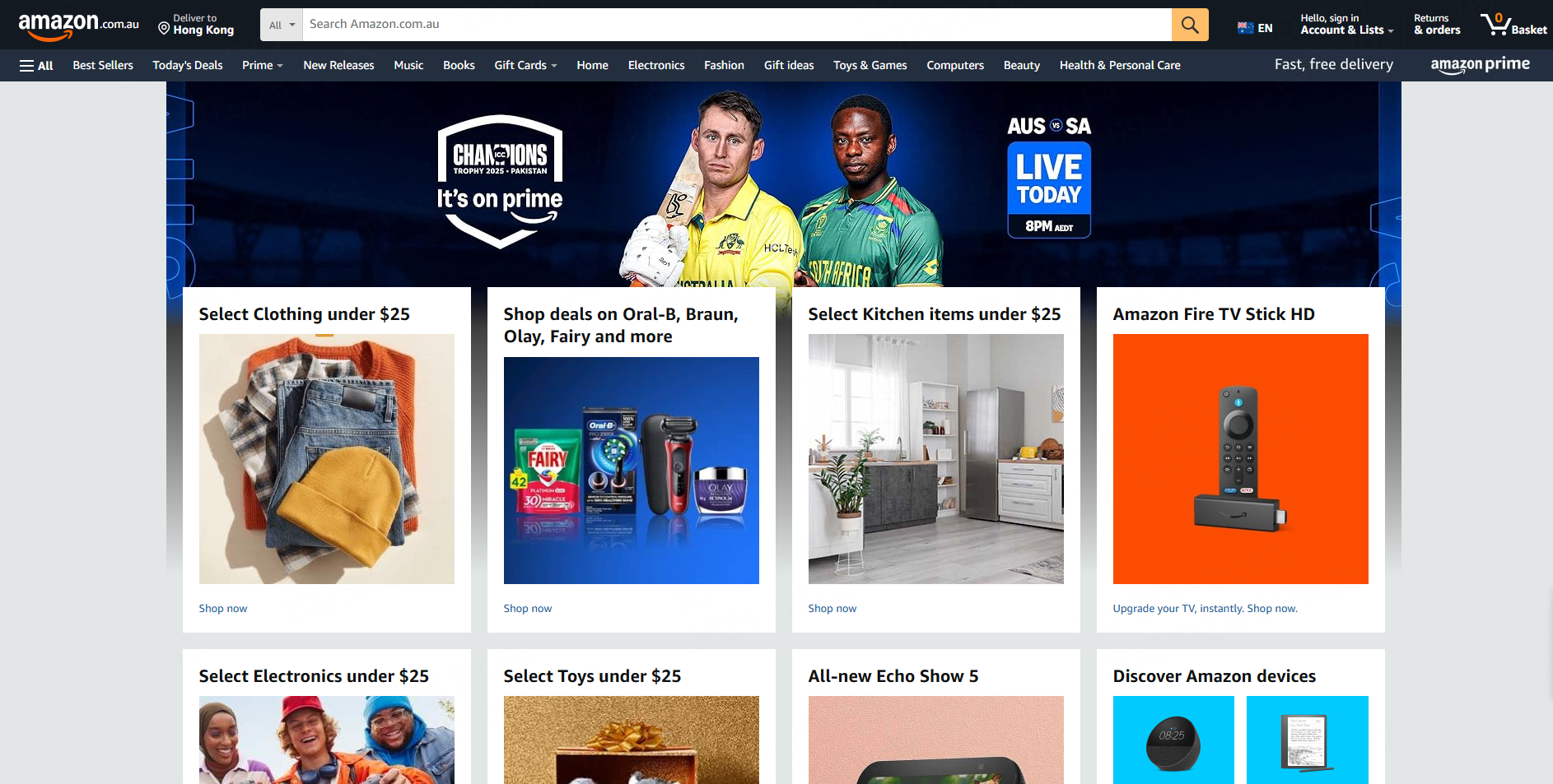 亚马逊澳大利亚站