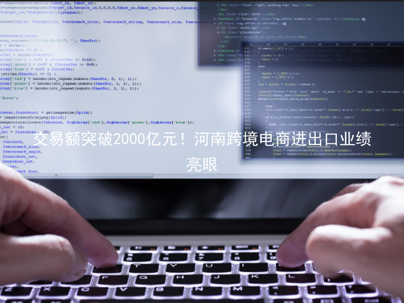 交易额突破2000亿元！河南跨境电商进出口业绩亮眼