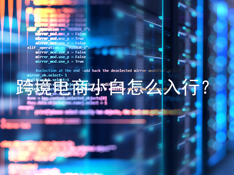 跨境电商小白怎么入行？